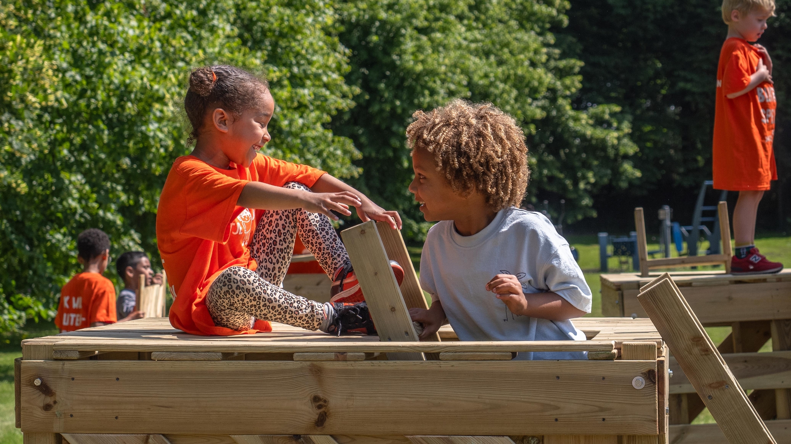 Kinderen spelen Buitenspeeldag 2025 Jantje Beton