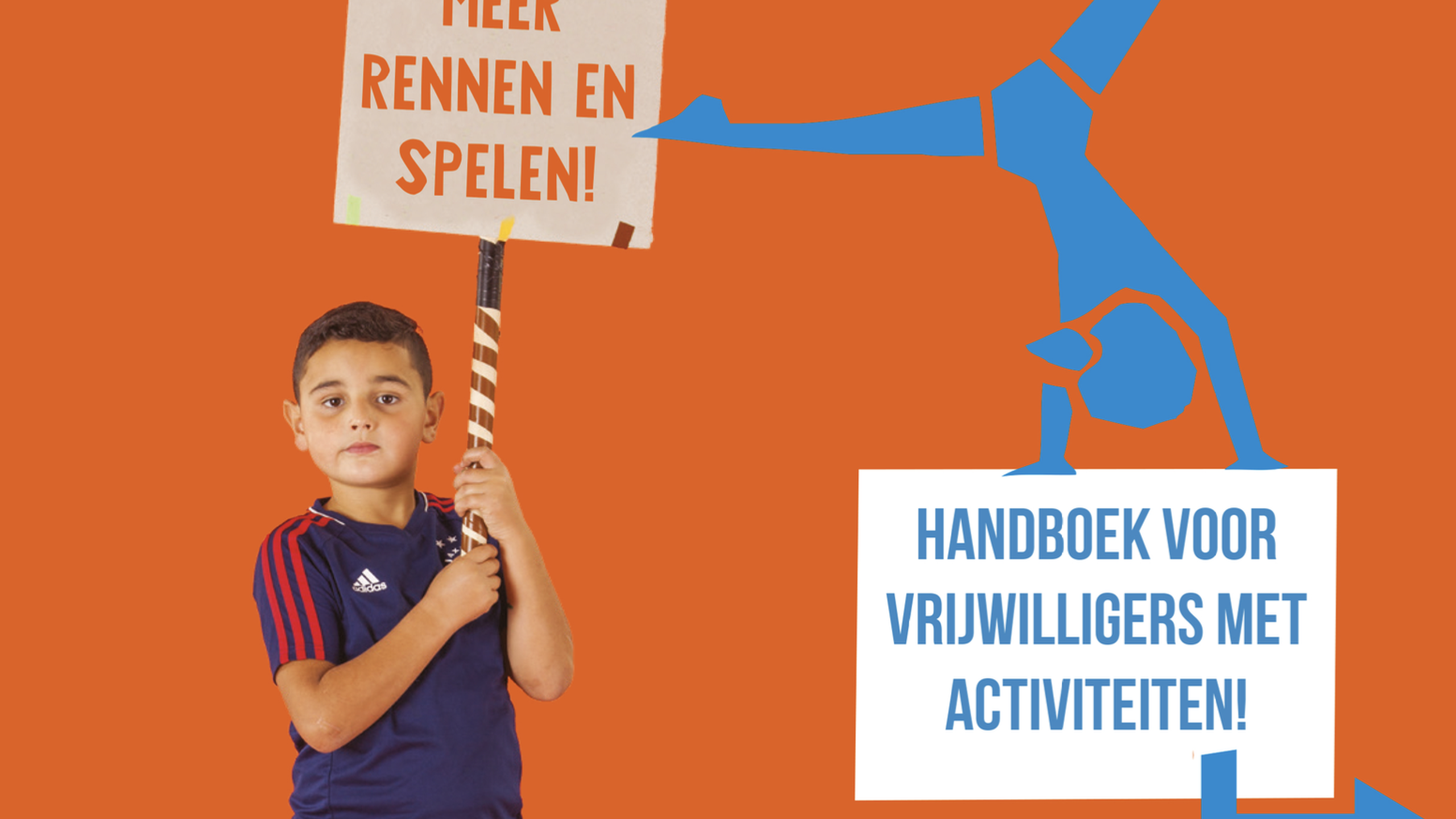 Een beeld uit het handboek Sport en spel waarin leuke voorbeelden van sport- en spelactiviteiten vindt - Jantje Beton