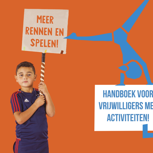 Een beeld uit het handboek Sport en spel waarin leuke voorbeelden van sport- en spelactiviteiten vindt - Jantje Beton