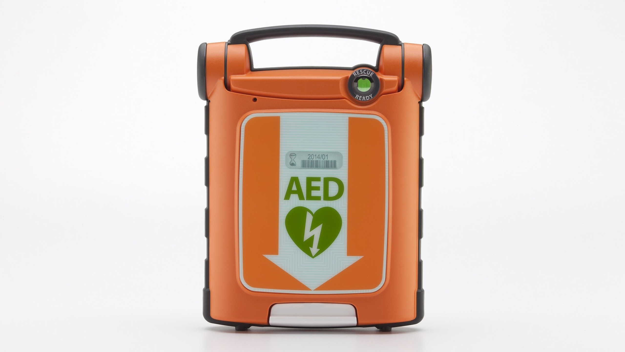 Automatische Externe Defibrillator (AED) apparaat. Essentieel voor hartstilstandbehandeling. Lees hier hoe speeltuinen een AED kunnen aanschaffen en waar je op moet letten - Jantje Beton.