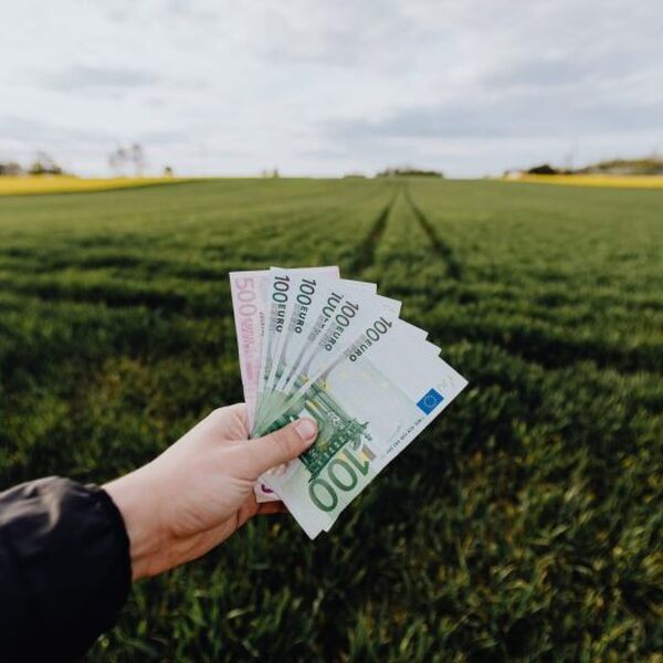 Briefpapier wordt in de hand gehouden. De kascommissie van een speeltuin heeft een belangrijke functie bij het controleren van de bankrekening - Jantje Beton