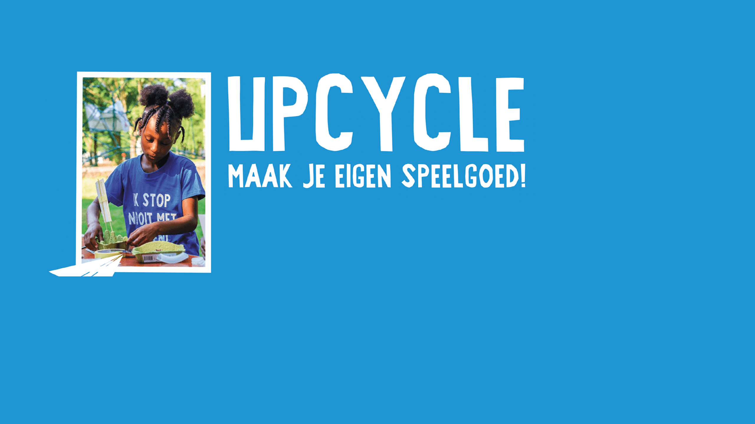 Voorkant van het handboek: Upcycle je speelgoed - Jantje Beton